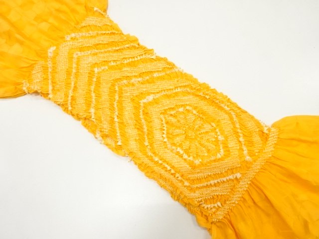 JAPANESE KIMONO / OBIAGE / SILK / SHIBORI